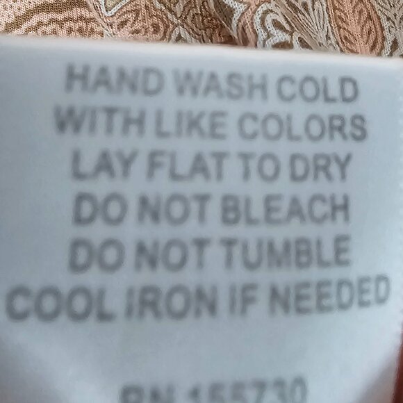 Rose & Olive Pink Cream Mandala Tee Shirt Peplum Boho Festival 1X - Picture 11 of 12